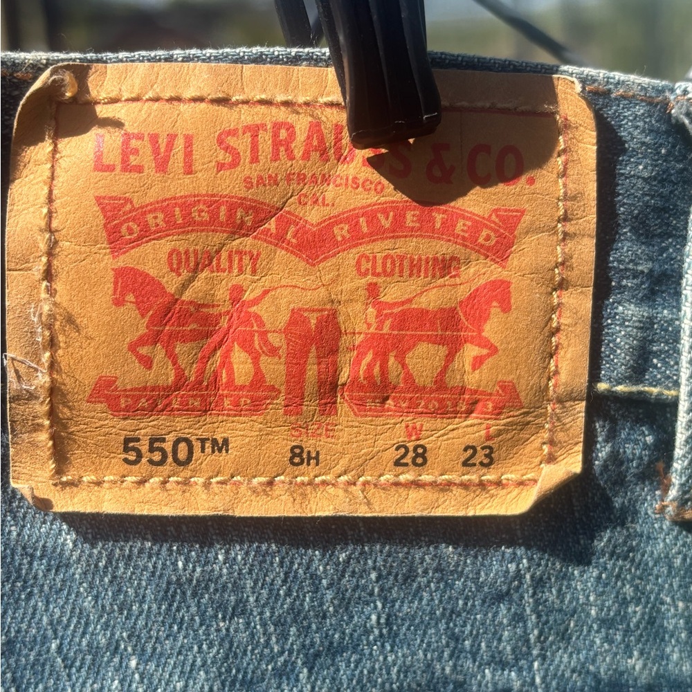 Back to school! NWT BOY’S HUSKY LEVI’S 550 RELAXED SIZE 8 WAIST 32.5 Brand new! - Picture 7 of 8